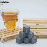 3D Skull Glass with our Pallet Coasters & Whisky Stones by Supracabra.com - Fun your life
