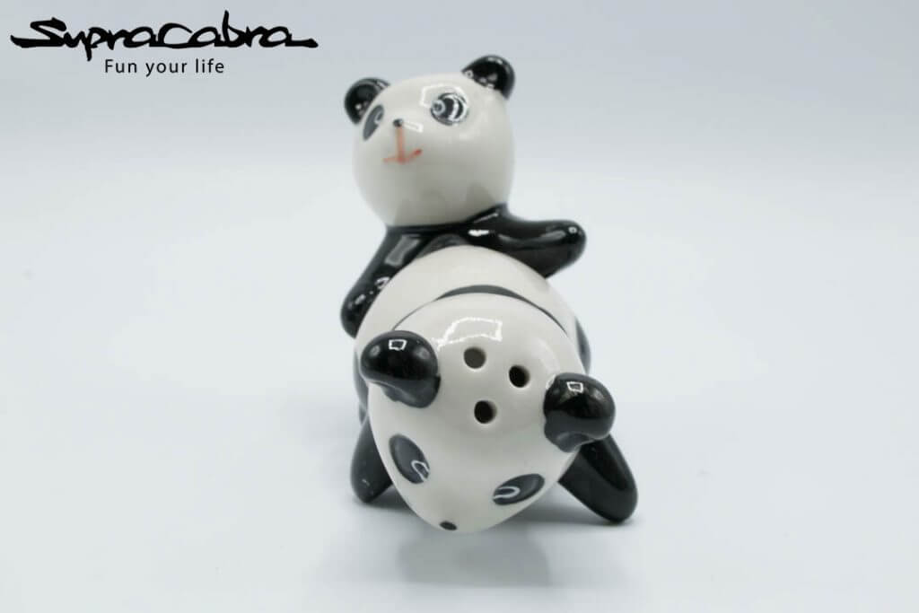 Pacific Giftware 3" L Cutie China Panda Kissing Magnetic Salt