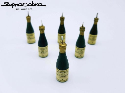Champagne Bottle Candles (Set of 6) by Supracabra.com - Fun your life