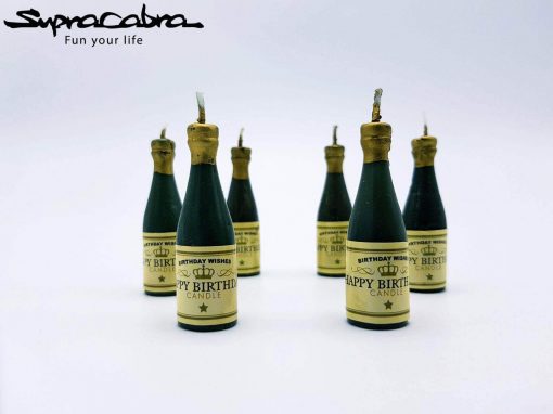 Champagne Bottle Candles (Set of 6) circle by Supracabra.com - Fun your life