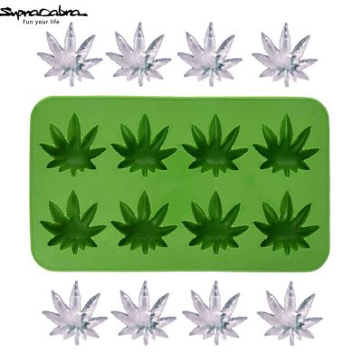 Weed Ice Cubes - Weed Leaf Ice Cube Tray and cubes Supracabra - Fun your life