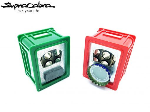 Crate Of Beer Bottle Opener (Red or Green) magnets by Supracabra.com - Fun your life