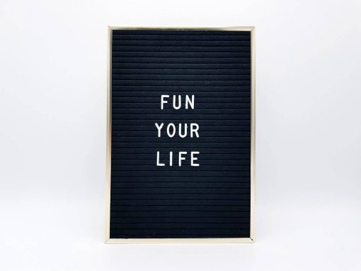Vintage Felt Letter Board quote by Supracabra.com – Fun your life